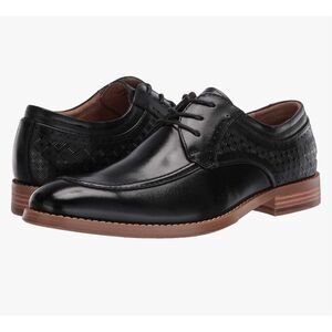 Stacy Adams Mens Leather Dress Shoes Fielding Moc Toe Oxford Black 9 D